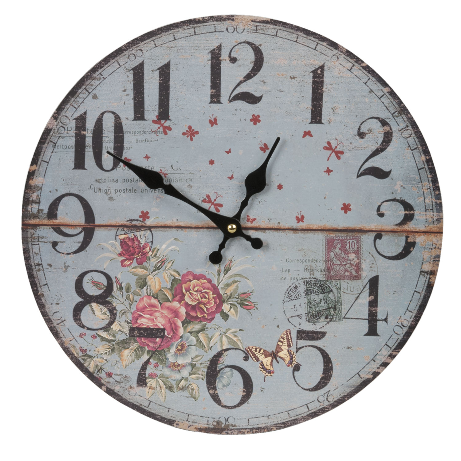 Wanduhr Clayre & Eef Briefmarke