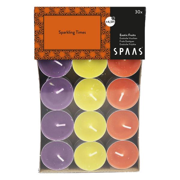 Teelichter Duft Exotische Früchte 30 Stück 4,5 h