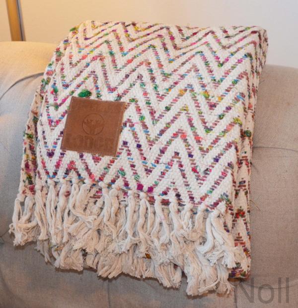 Wolldecke Serie Pinelake Lodge Colmore Zick Zack 150x110 cm