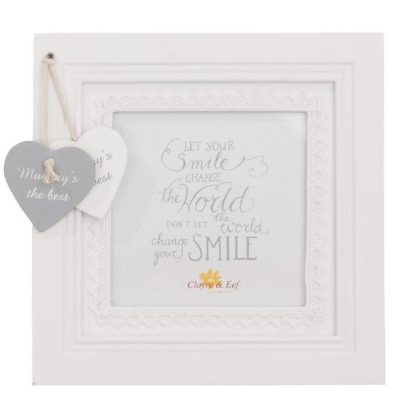 Bilderrahmen Landhausstil Herz Clayre & Eef - 18x18 cm - 10x10 cm