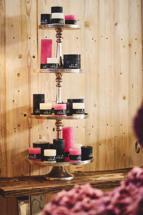 Stumpenkerze Rot Rustic 19x7 cm