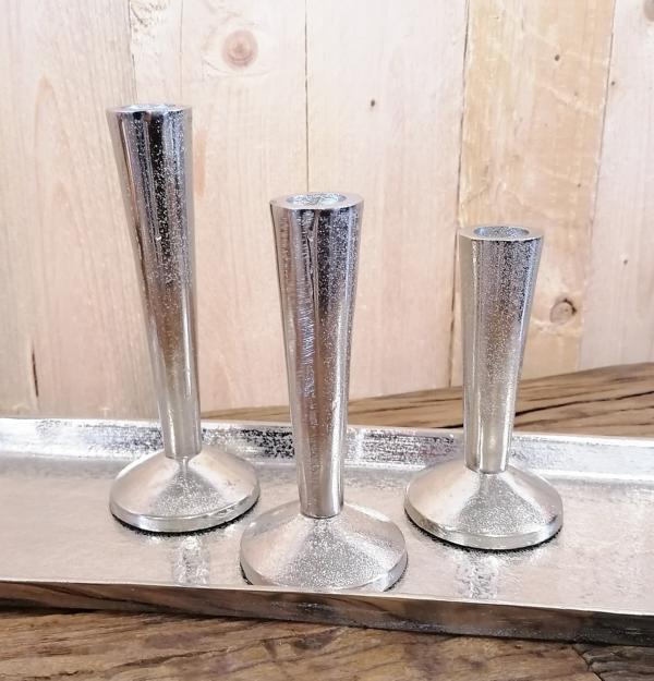 Kerzenständer Silber 3er Set