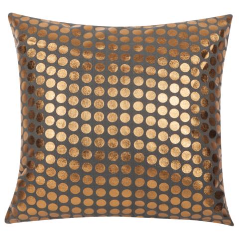 Kissen 2 LIF inklusive Füllung Grau Gold 45x45 cm