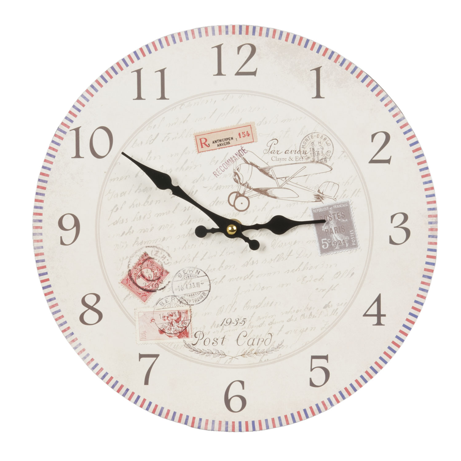 Wanduhr Briefmarke Clayre & Eef