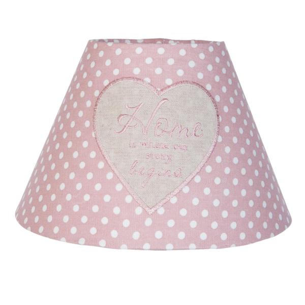 Lampenschirm Rosa Clayre & Eef Ø23x15 cm